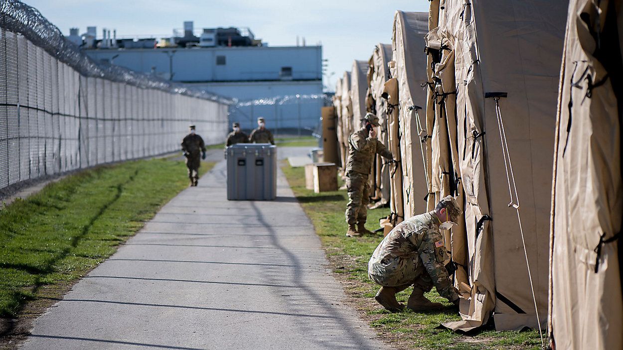 Inmates Made Sheet Tents to Shield Germs in Pickaway Prison