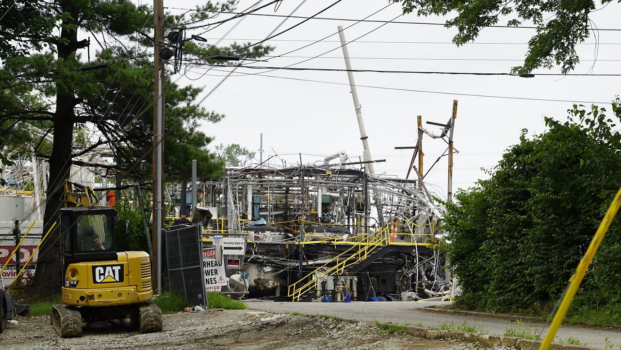 The remnants of the Givaudan plant in Louisville’s Clifton neighborhood (Spectrum News 1/Mason Brighton)