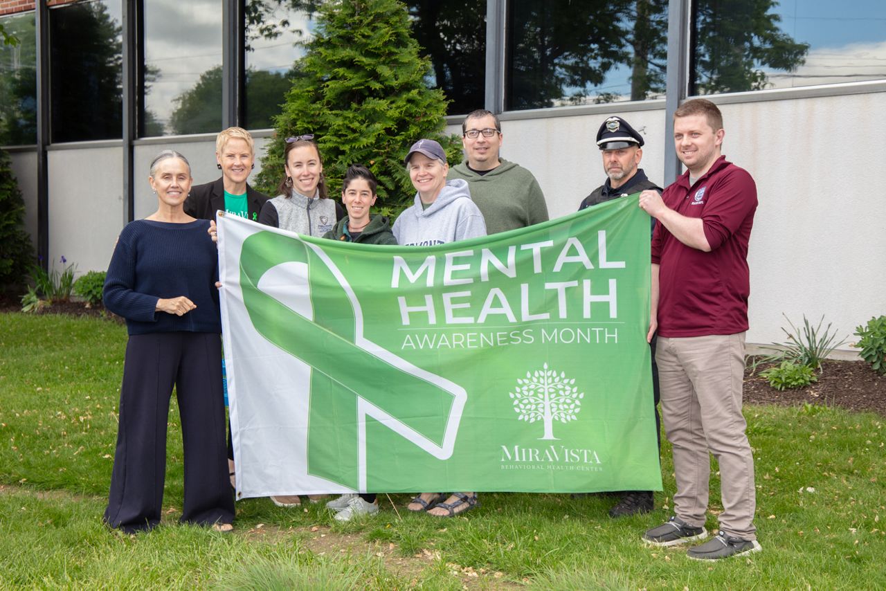 City of Easthampton raises flag in recognition of Mental Health Awareness Month (Courtesy: John Driscoll Photography)