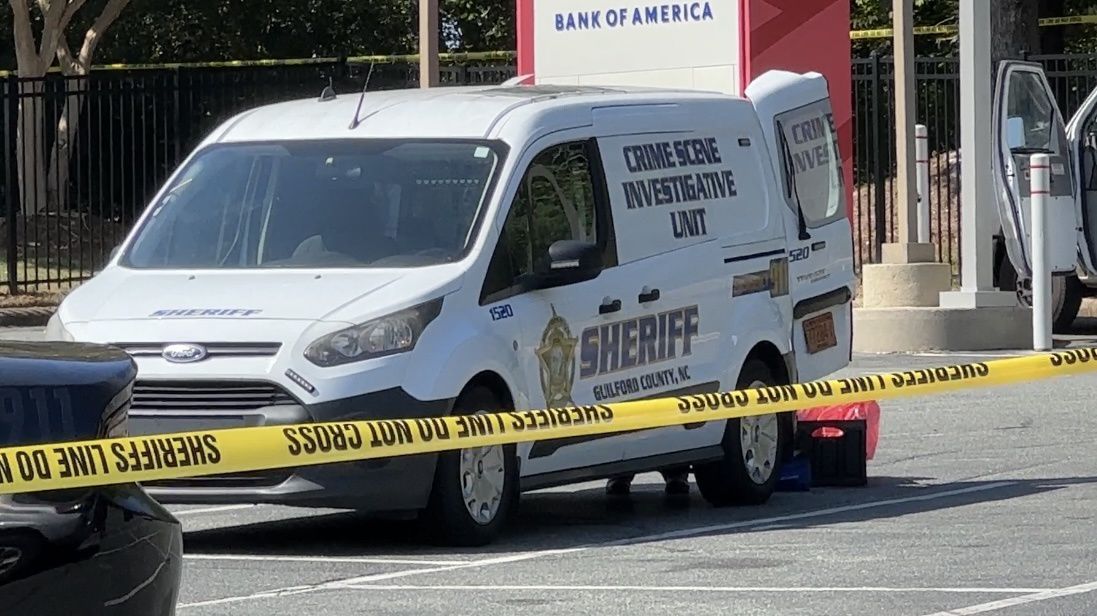 One person was shot and killed during an attempted robbery of a Brinks Armored Truck near Greensboro Tuesday morning, deputies said. (Spectrum News 1/Sydney McCoy)