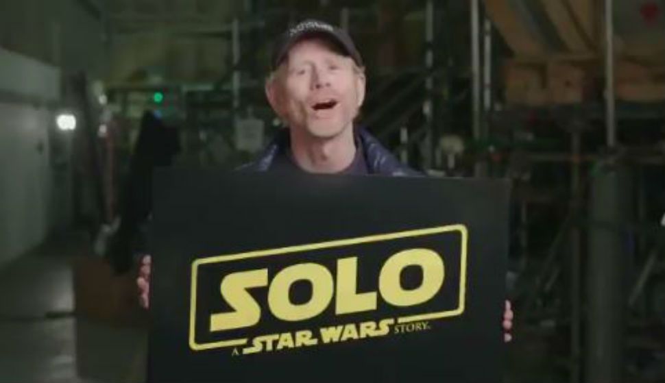 Director Ron Howard announces the official title of the standalone Han Solo movie as "Solo: A Star Wars Story." (Ron Howard/Twitter)