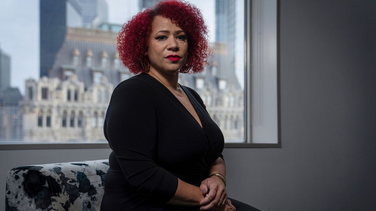 Journalist Nikole Hannah-Jones poses for a portrait at the headquarters of The Associated Press in New York, on Friday, Dec. 10, 2021. UNC-Chapel Hill announced Friday, July 15, 2022, that it has reached a settlement with Hannah-Jones, who ultimately shunned the school in an extended dispute over tenure and joined a historically Black university. (AP Photo/Robert Bumsted, File)
