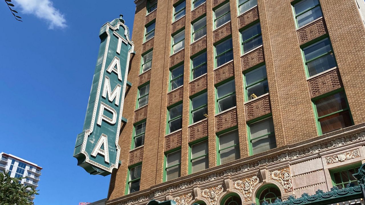 The historic Tampa Theatre, said to be one of the most haunted places in Tampa Bay. (Image by Scott Harrell)