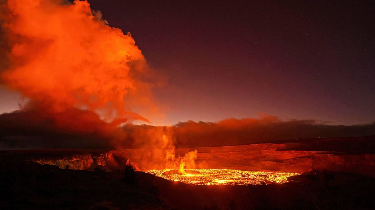 Crater Volcano Erupting