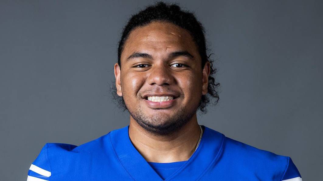 Sione Veikoso, 22, a 2018 graduate of Kailua High School was an offensive lineman for Brigham Young University. (Photo courtesy of Brigham Young University)