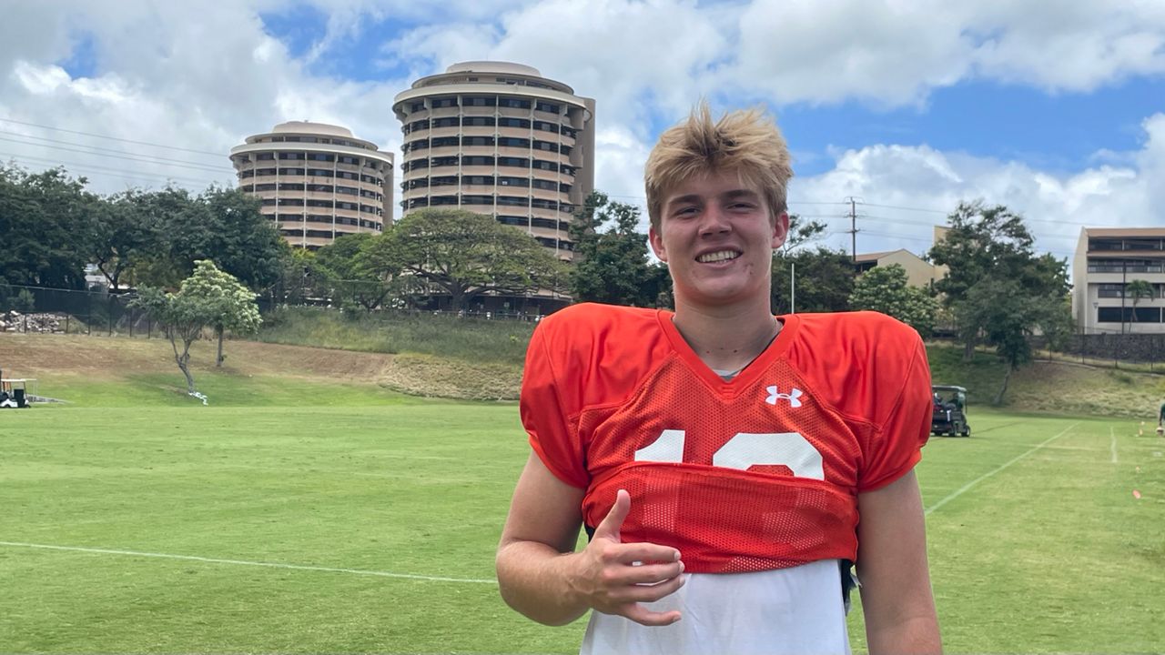 Hawaii sophomore quarterback Brayden Schager leaves spring ball among the top four players contending for the starting job, according to offensive coordinator Ian Shoemaker.