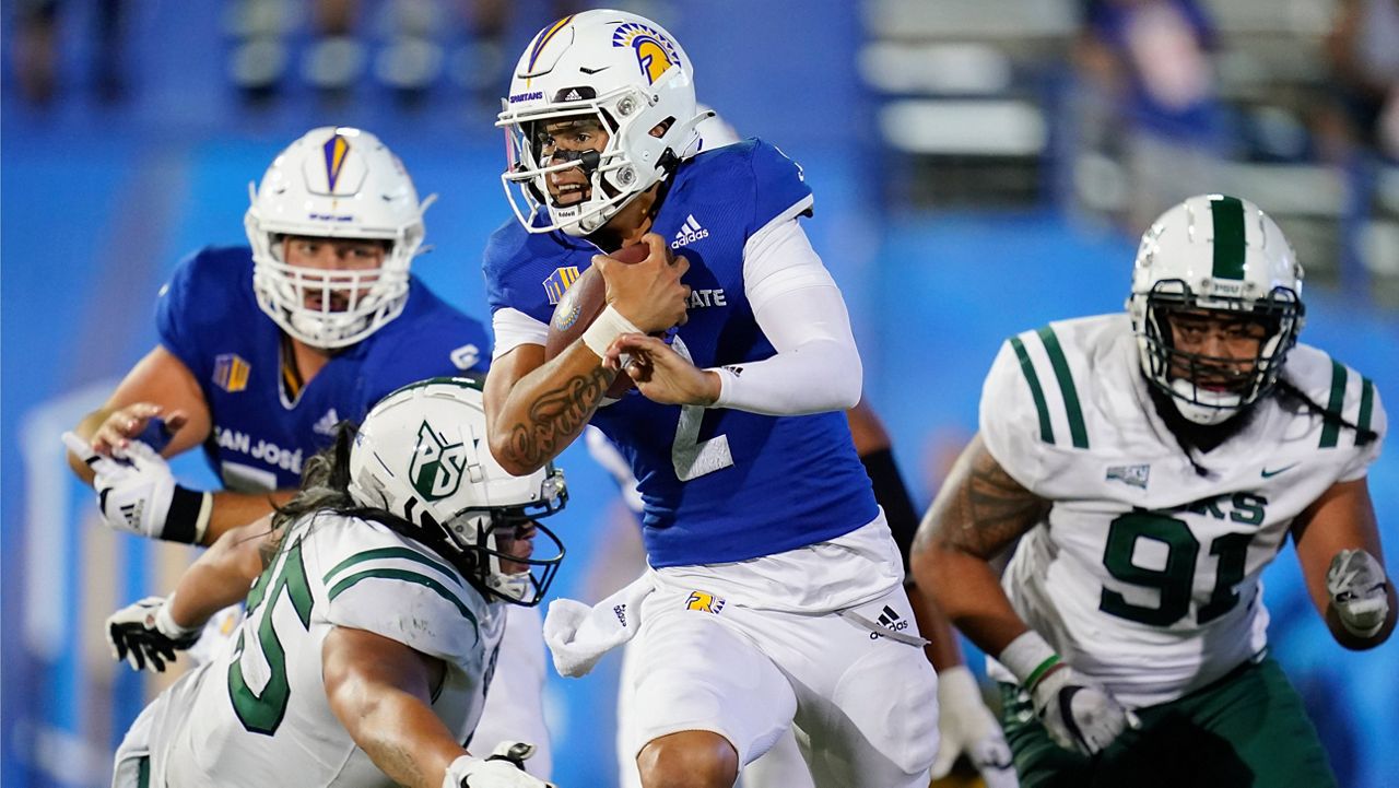 Chevan Cordeiro, the former Saint Louis School and Hawaii football star, scored two rushing touchdowns in San Jose State's 2022 season opener against Portland State on Thursday.