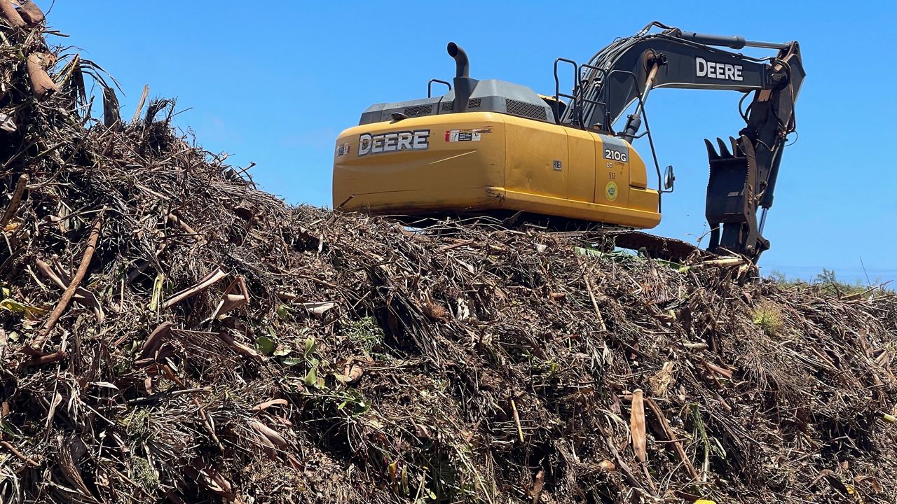 Green waste area at the Refuse Transfer Station in Lihue. (Photo courtesy of Kauai County)