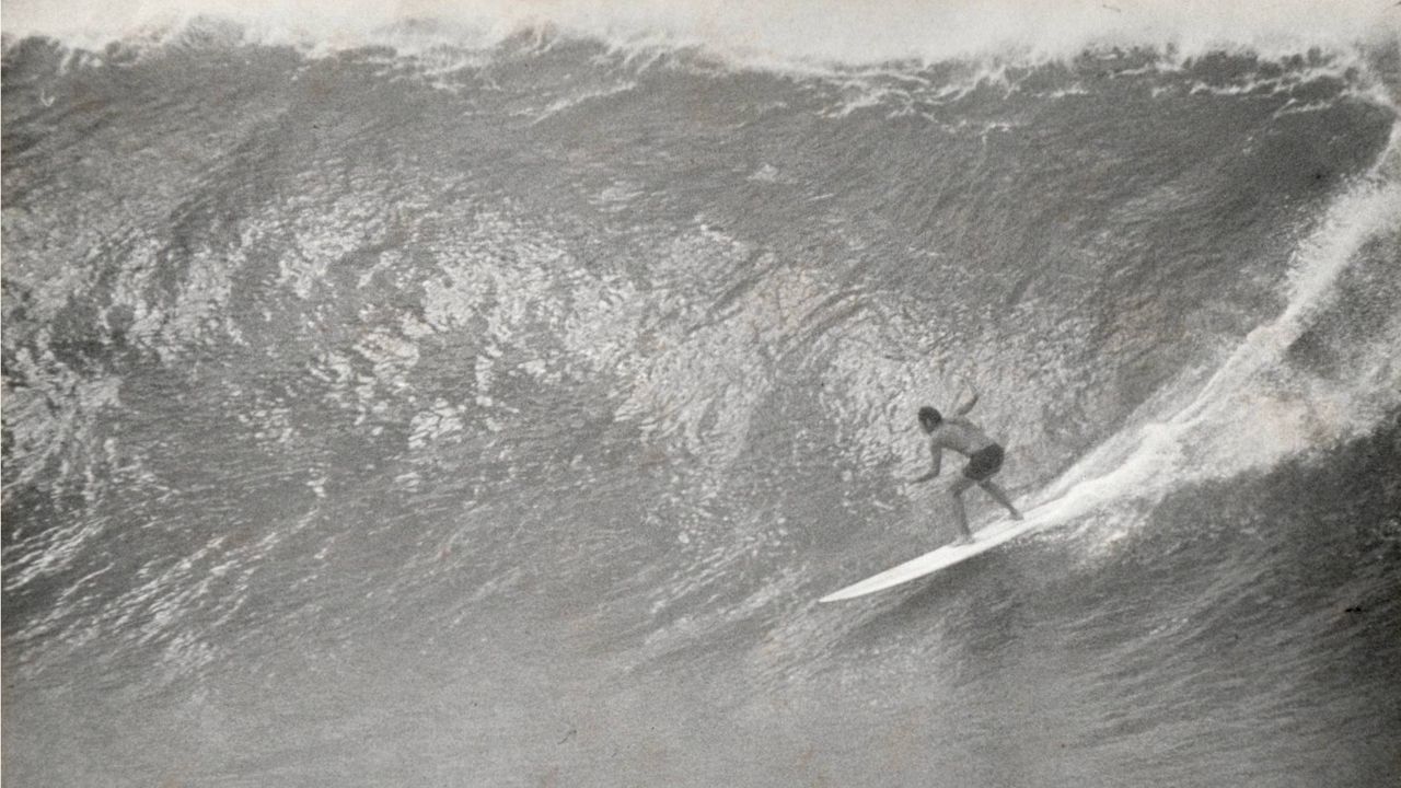 Peter Cole at Waimea in 1971. (Photo: Steve Wilkings)