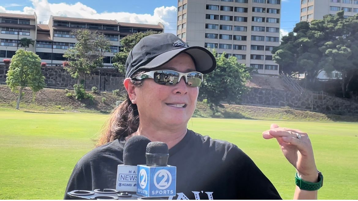 Hawaii soccer coach Michele Nagamine spoke to the media this week about preparation for Big West Conference play. 