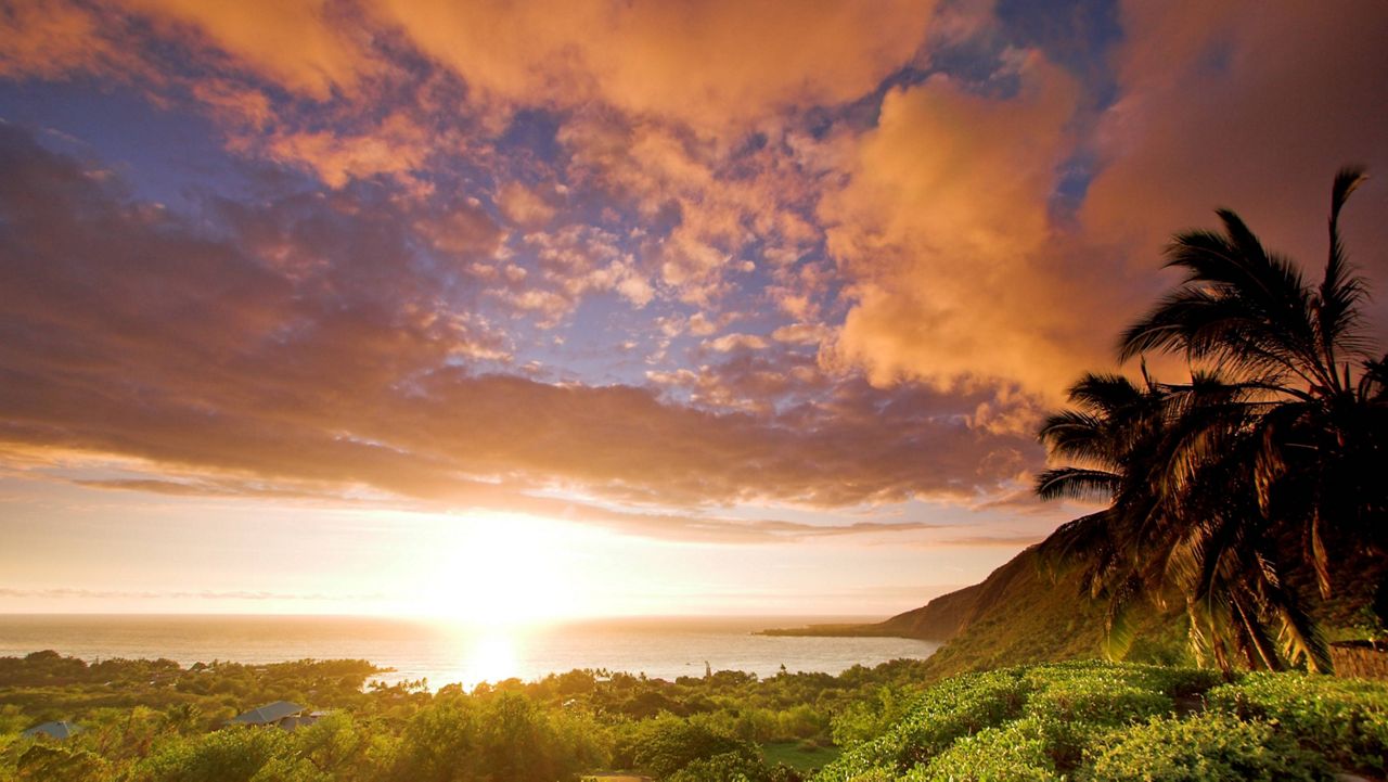 Sunset over Kealakekua Bay in South Kona, Hawaii. (Getty Images)
