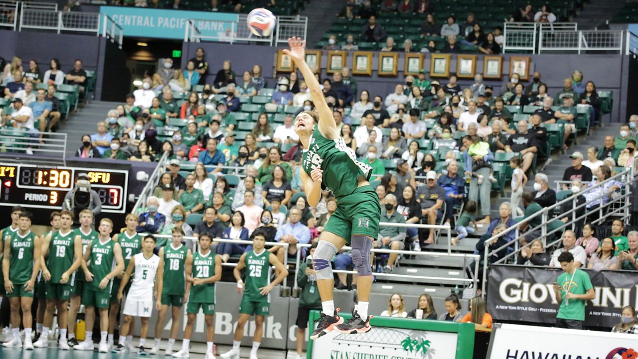 Hawaii men's volleyball team sweeps Saint Francis again