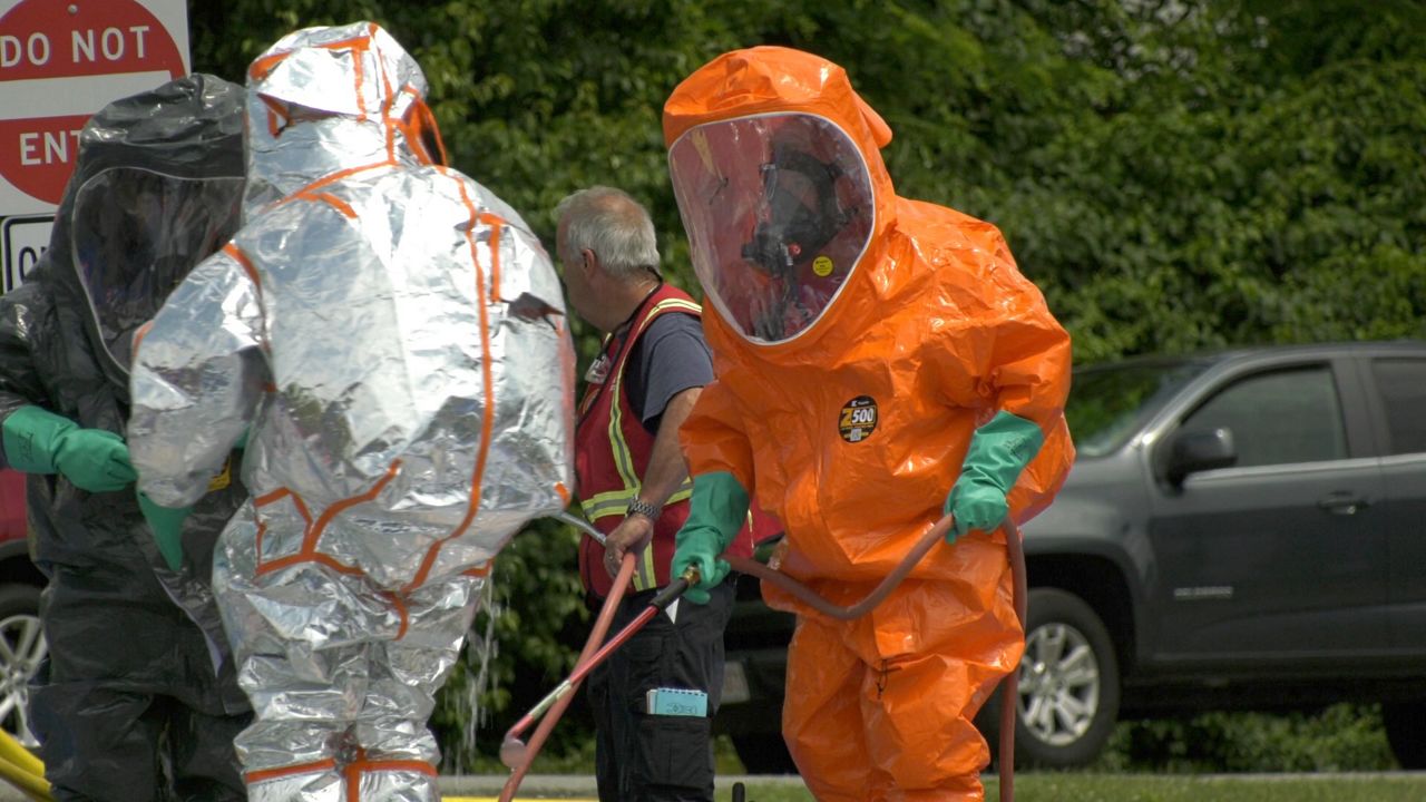 Hazmat crew responds to chemical spill in Chicopee