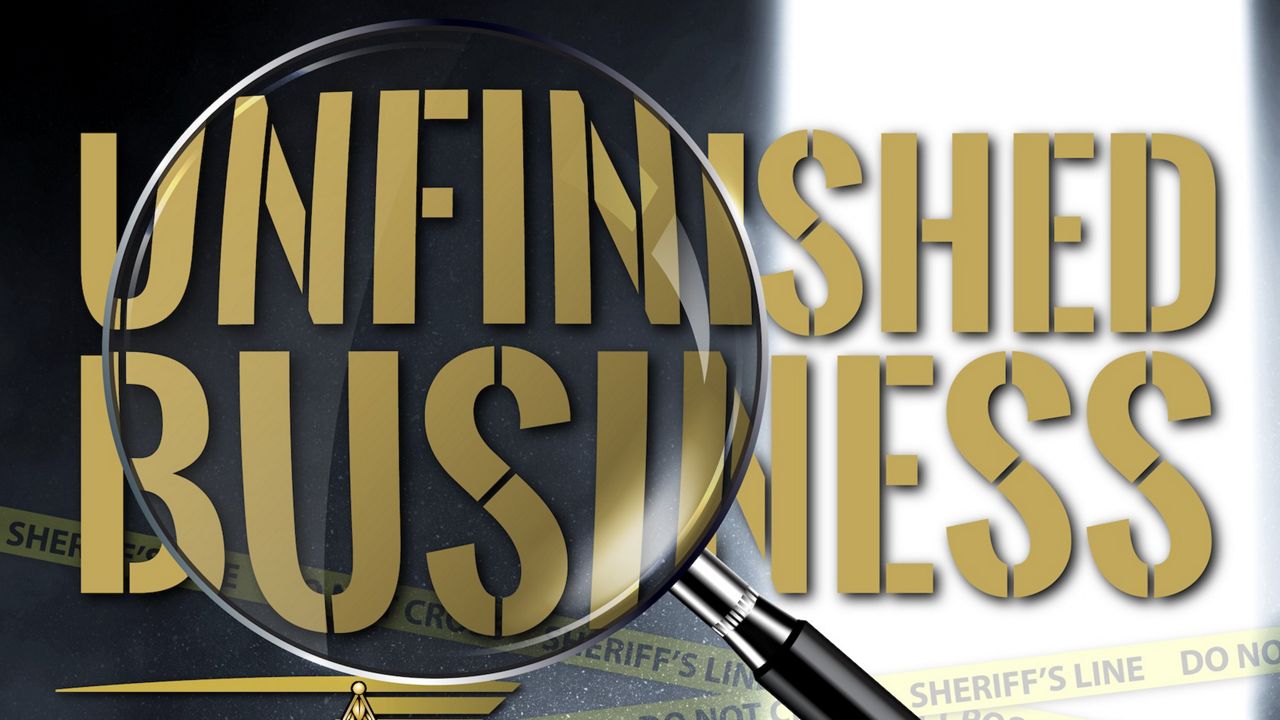 Logo for Hillsborough County Sheriff''s Office new true crime podcast called "Unfinished Business" (Hillsborough County Sheriff's Office)
