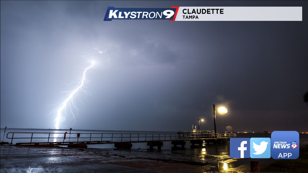 WEATHER VLOG: Vivid Lightning Strikes Tampa Bay