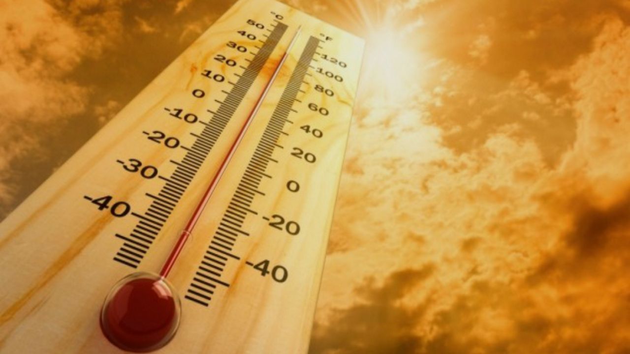 Thermometer and sun