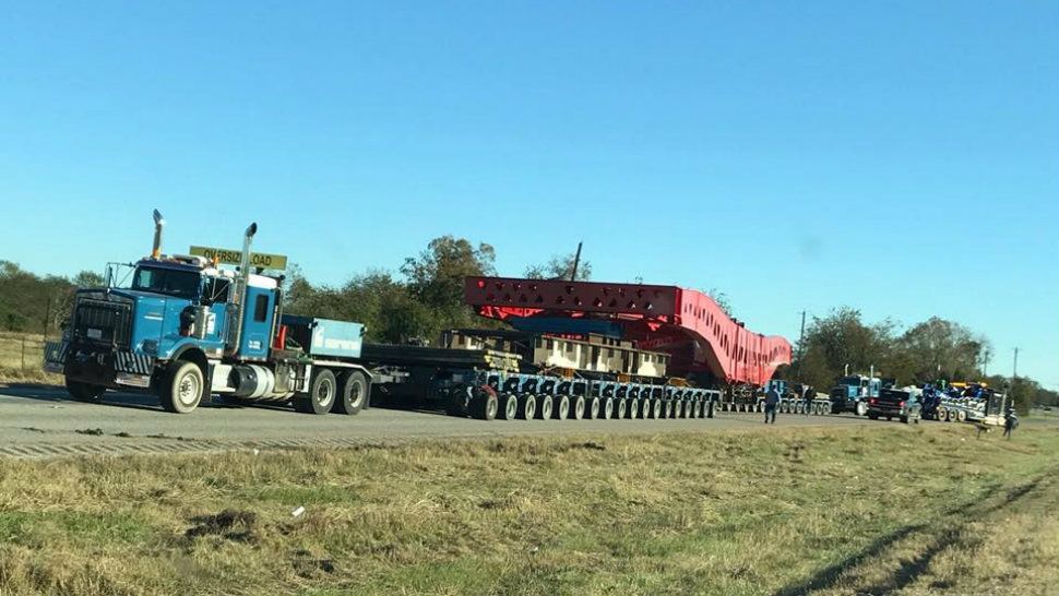 Photo of heavy load (Guadalupe County Texas Emergency Management and Fire Marshal)