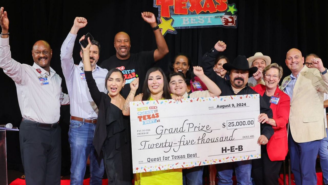 "Birria Queen" poses for a picture with her $25,000 winnings. (Courtesy: H-E-B)