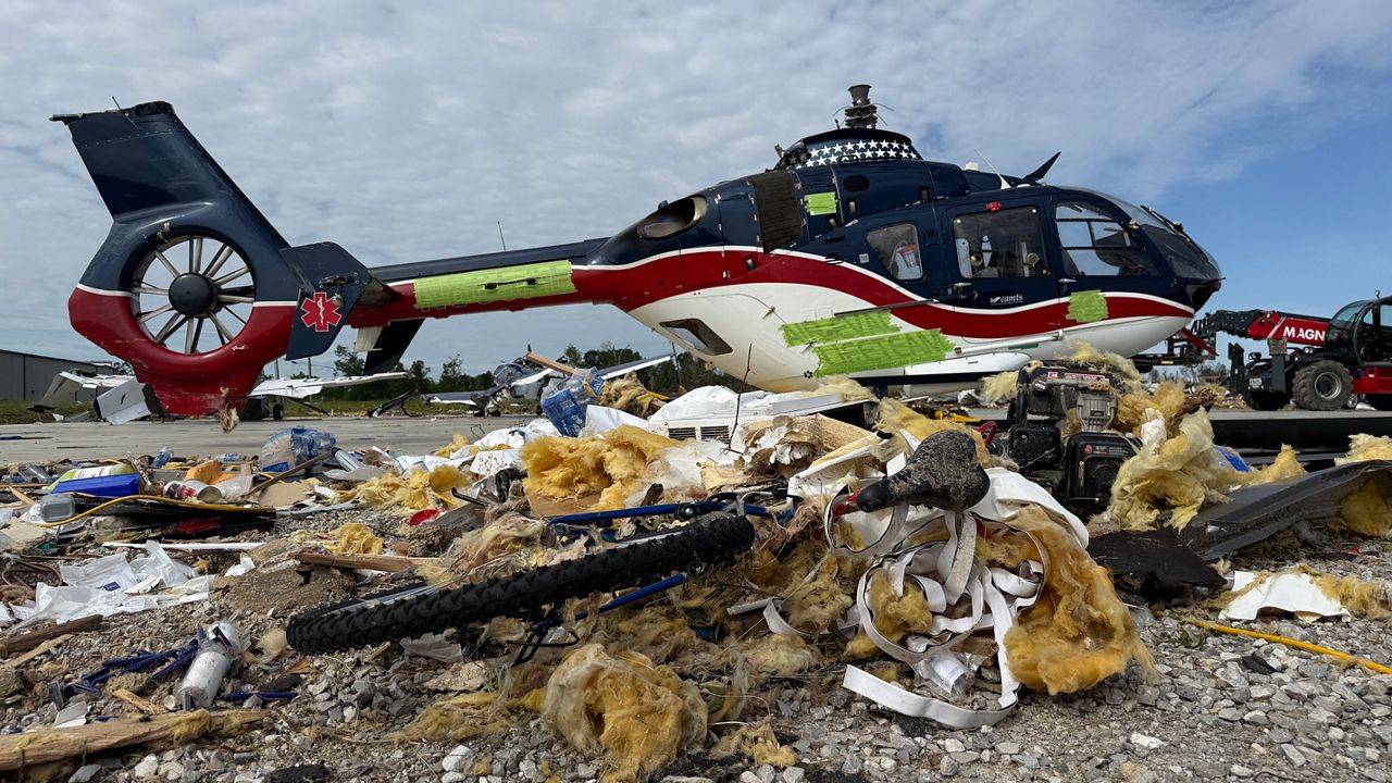 Storms devastate London-Corbin Airport critical to medical transport services