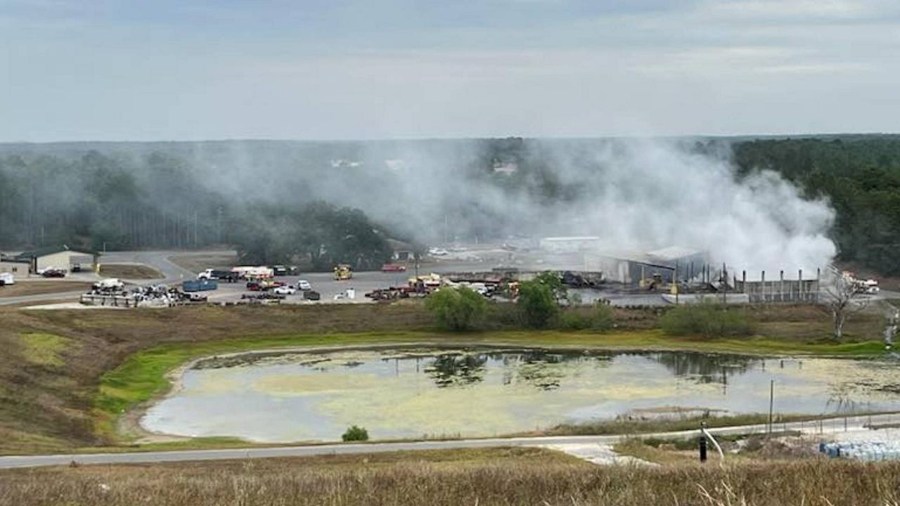 The fire broke out at the Hernando County Landfill at 14450 Landfill Rd. Officials are still investigating the cause of the fire. (Photo: Hernando County Fire Rescue)