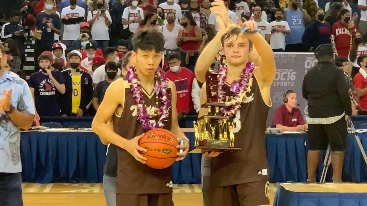 Saint Louis beats Mililani for HHSAA boys basketball title