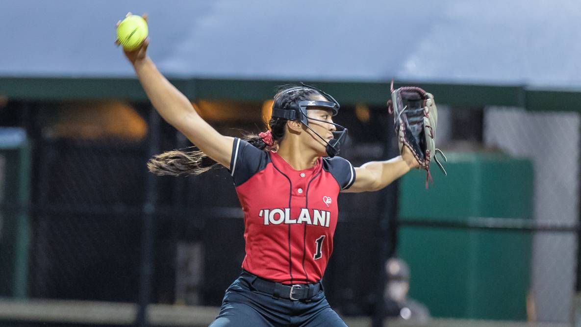 Iolani shortstop/pitcher Ailana Agbayani won a softball state championship as a freshman and reached the state final as a senior as part of her HHSAA Hall of Honor credentials.