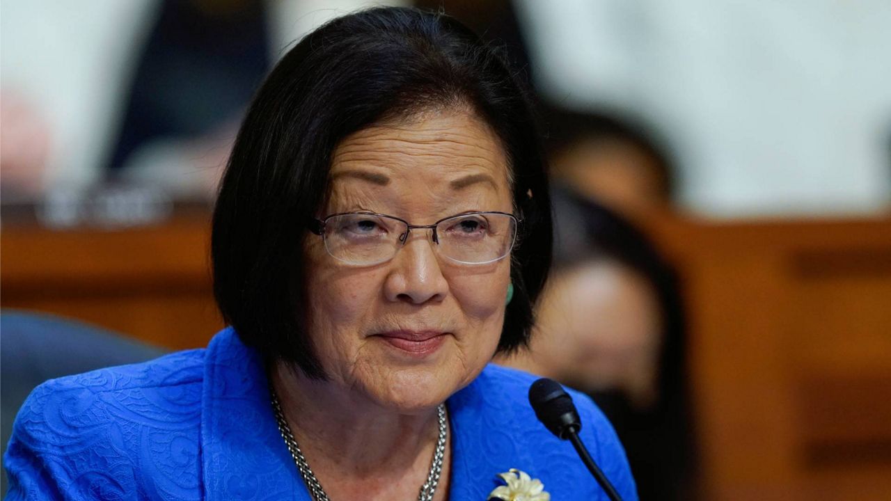 U.S. Sen. Mazie Hirono said colleague Tommy Tuberville's actions go against the long-standing tradition of keeping politics out of military confirmations. (Associated Press, file)