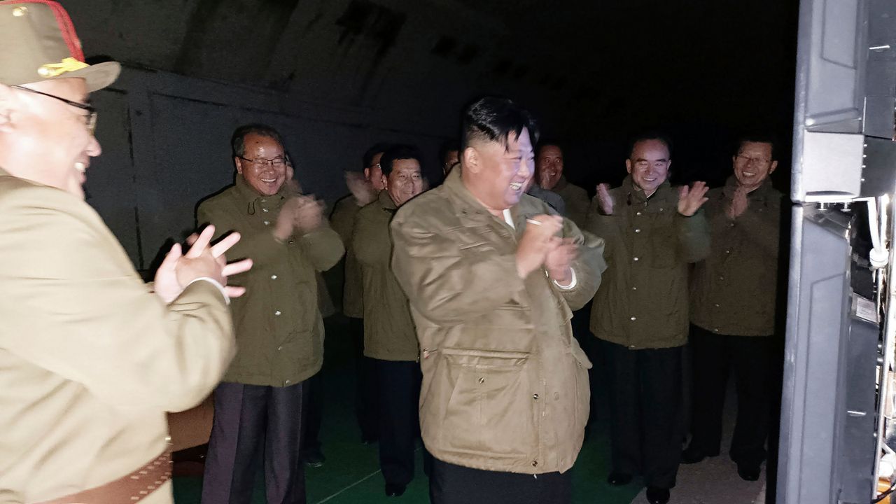 North Korea's Kim test drives new tank