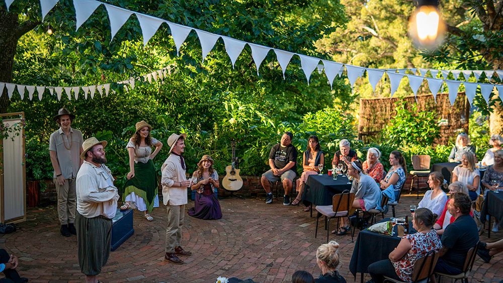 The Barden Party kicks off its U.S. tour at Oahu’s Hawaii’s Plantation Village in Waipahu with performances on July 6 and 7. Enjoy a raucous performance of Shakespeare’s “A Midsummer Night’s Dream” infused with folk ballads. (Courtesy the Barden Party)