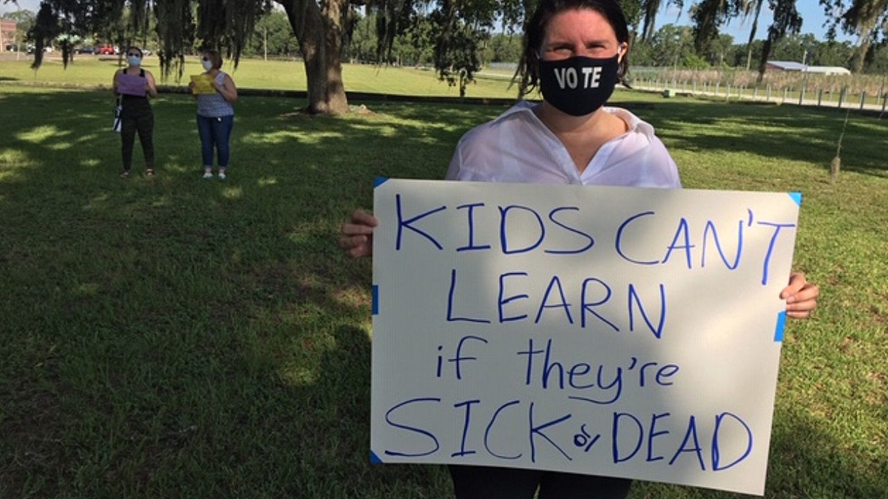 Strawberry Crest HS protest