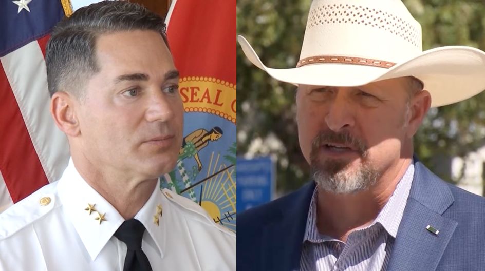 Left: Hillsborough County Sheriff Chad Chronister | Right: Fmr. Hillsborough County Sheriff Charles Boswell (Spectrum News)