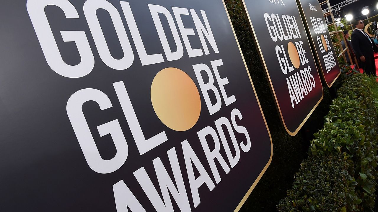 Signage promoting the 77th annual Golden Globe Awards and NBC appears in Beverly Hills, Calif. on Jan. 5, 2020. NBC said Monday that will not air the Golden Globes in 2022. (Photo by Jordan Strauss/Invision/AP, File)