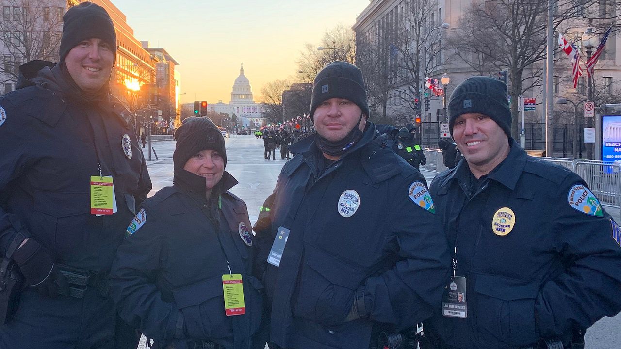 Island Town Police Officers Assist With Inauguration Day Security