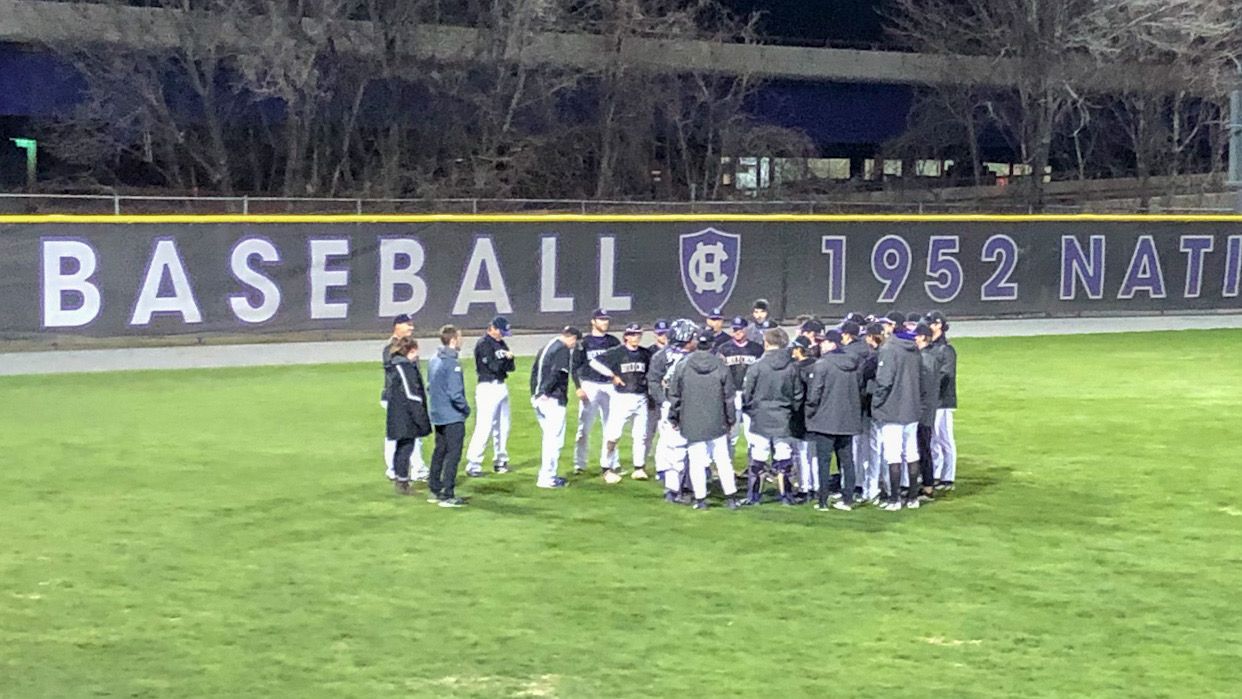 Young Holy Cross baseball team getting better each day