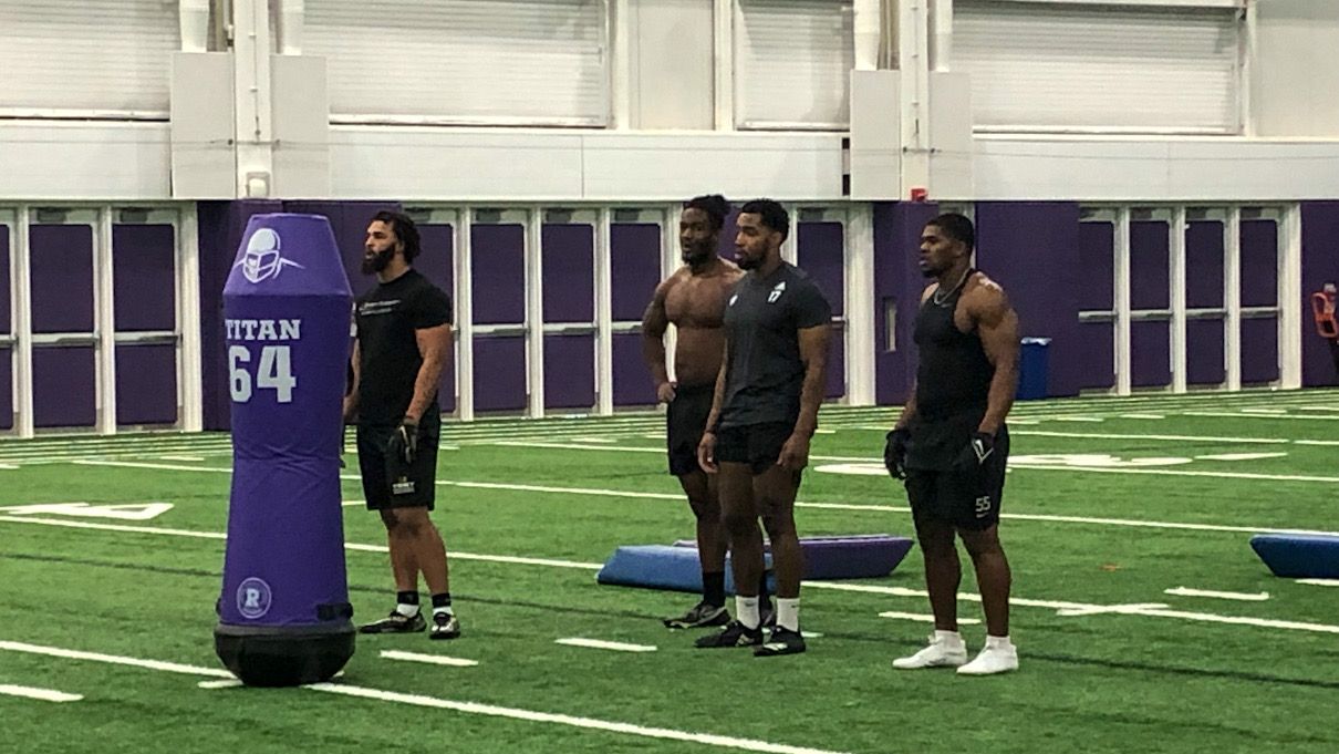 Holy Cross football players shine on pro day
