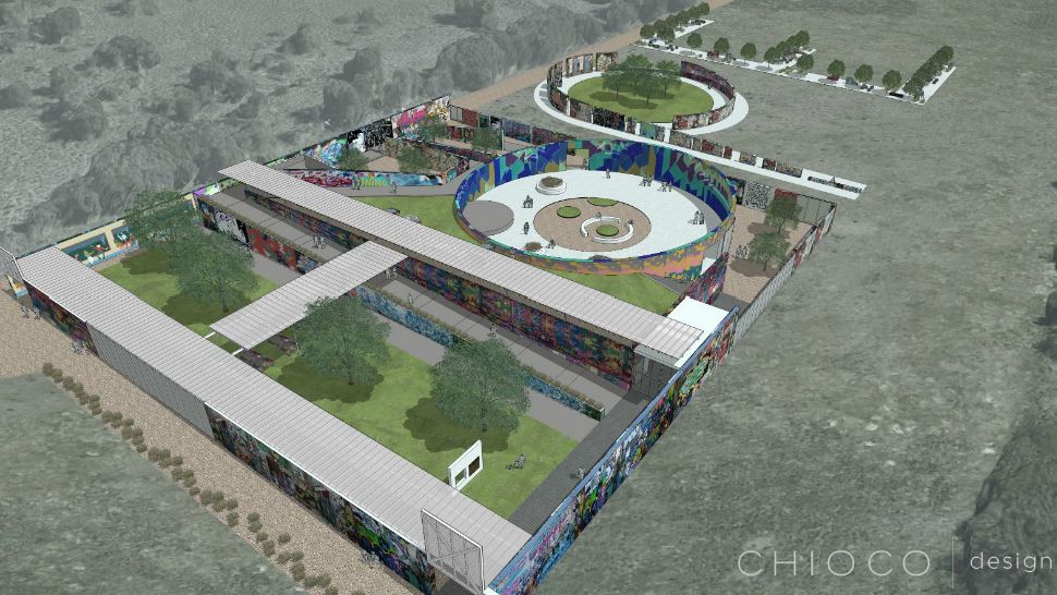 Artistic rendering of the new location for the HOPE Outdoor Gallery. (Courtesy:HOPE)
