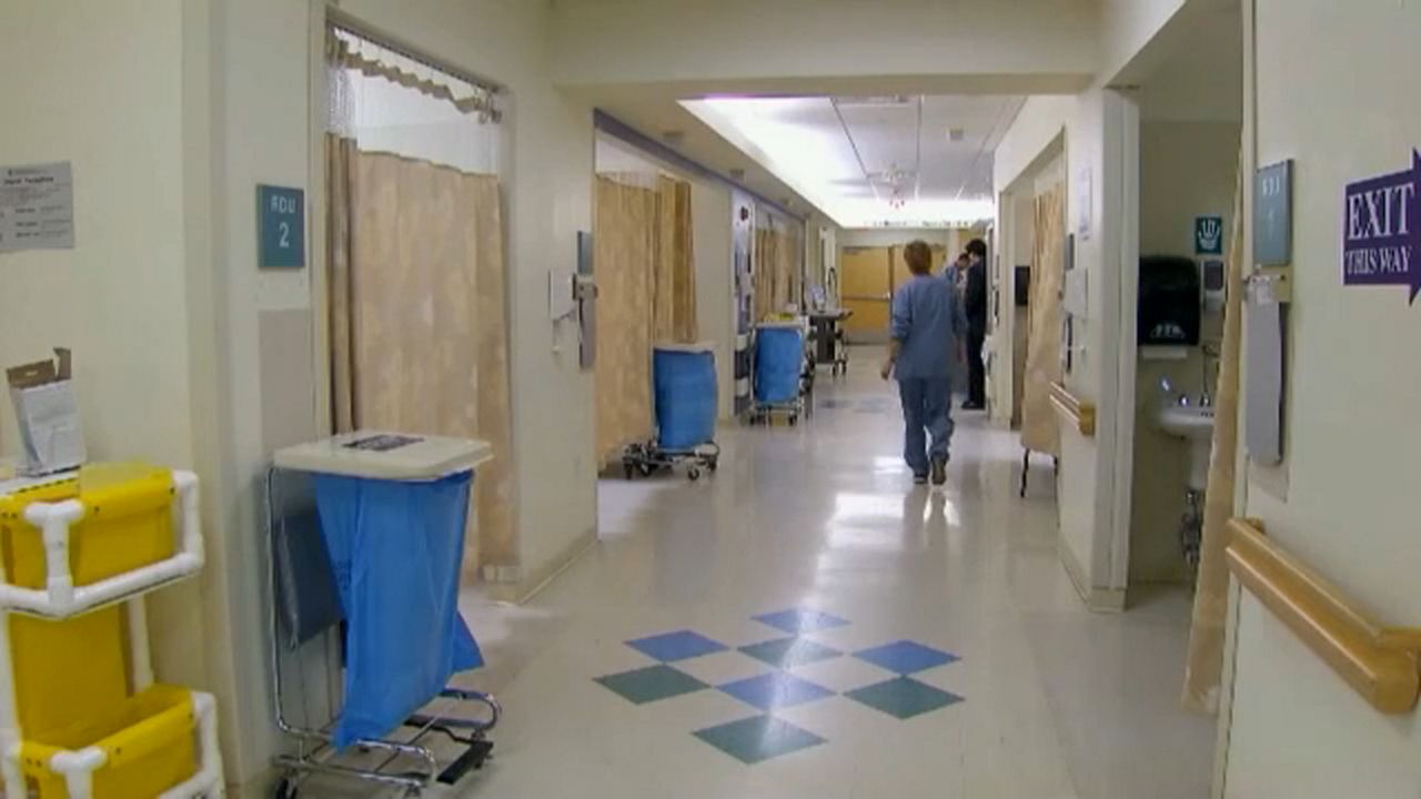 Hallway of a hospital