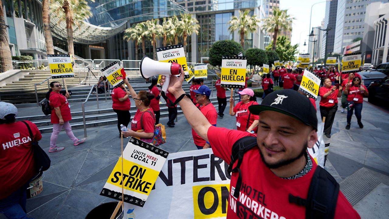 Thousands of SoCal hotel workers go on strike