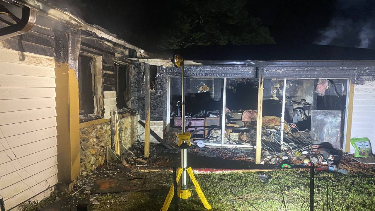 Seminole County Sheriff's Office are investigating what caused a house fire off of Center Drive in Casselberry. (Seminole County Fire Department) 