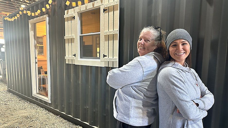 Container homes constructed by women-owned businesses