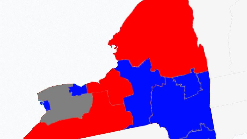 political map of new york