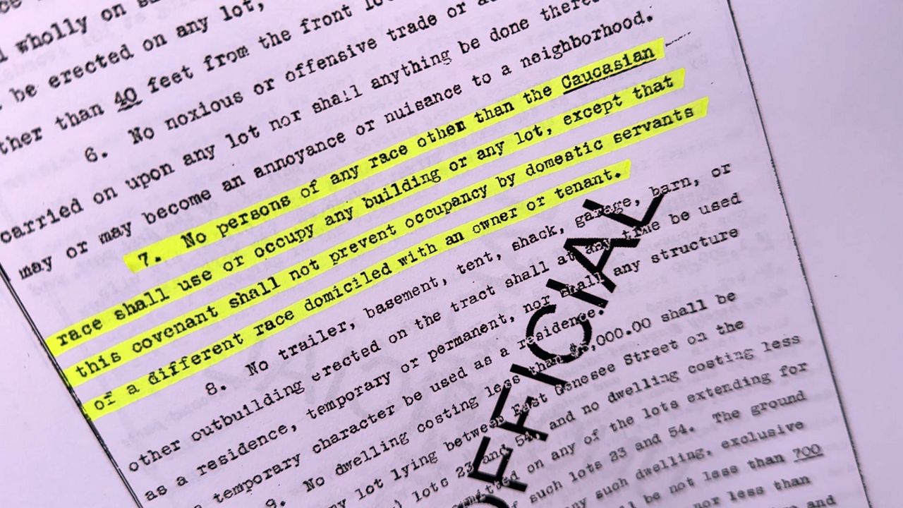 SU student's map studies housing covenants in Syracuse