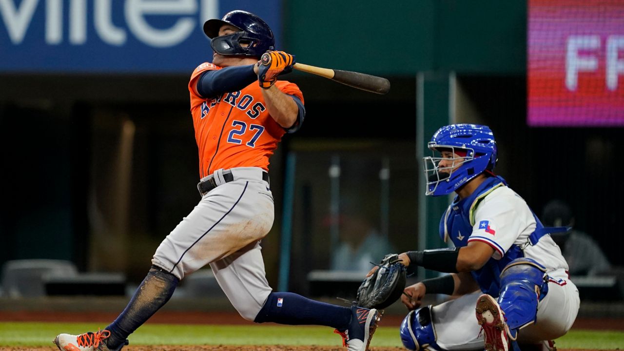 Altuve accounts for 4 runs, AL-best Astros beat Rangers 5-3