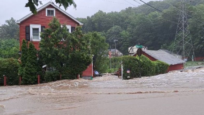 Heavy rain results in flooding in parts of the Hudson Valley