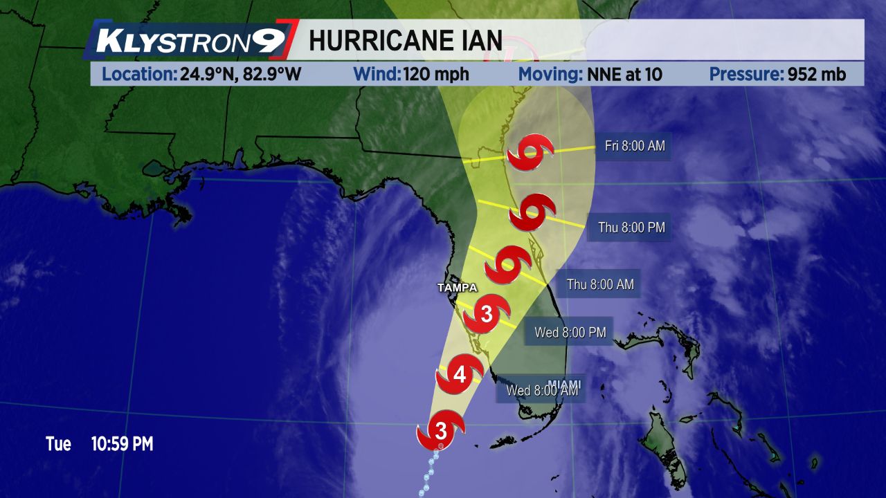 11PM Update on Hurricane Ian