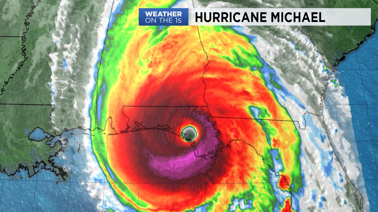 Hurricane Michael moves inland