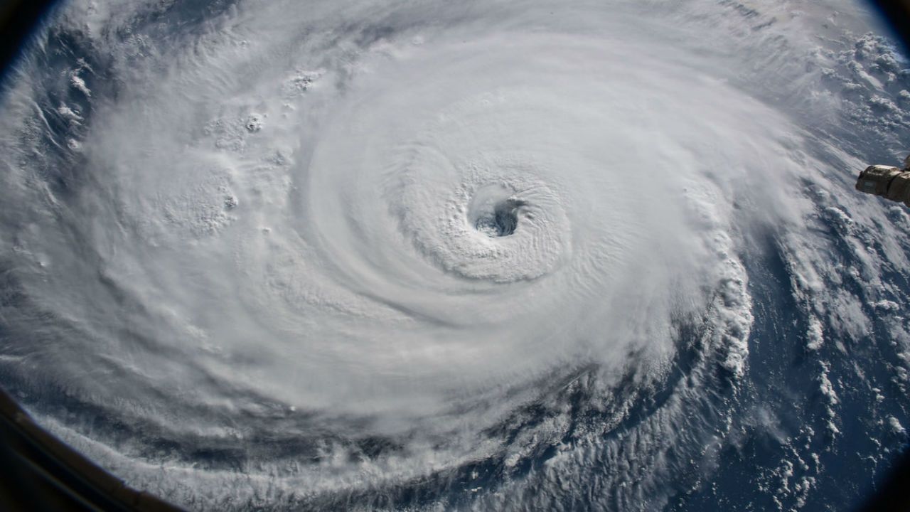 NOAA satellite image of Hurricane Florence before it made landfall in North Carolina last year.