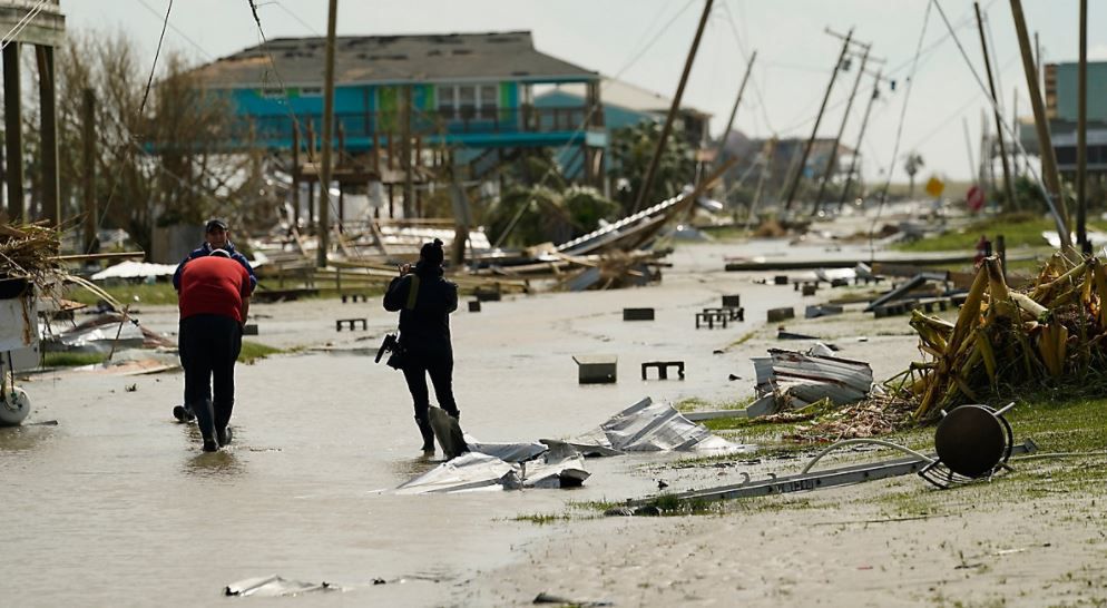 Hurricane Laura damage via AP