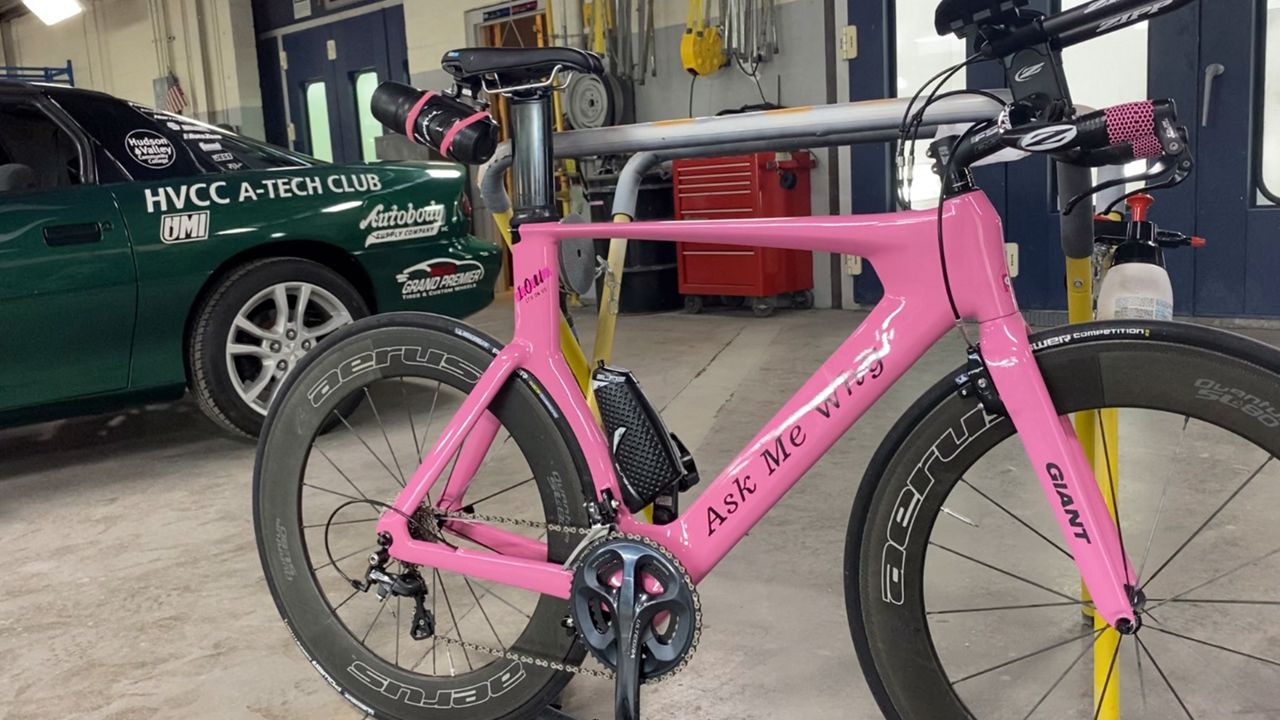 Pink store triathlon bike