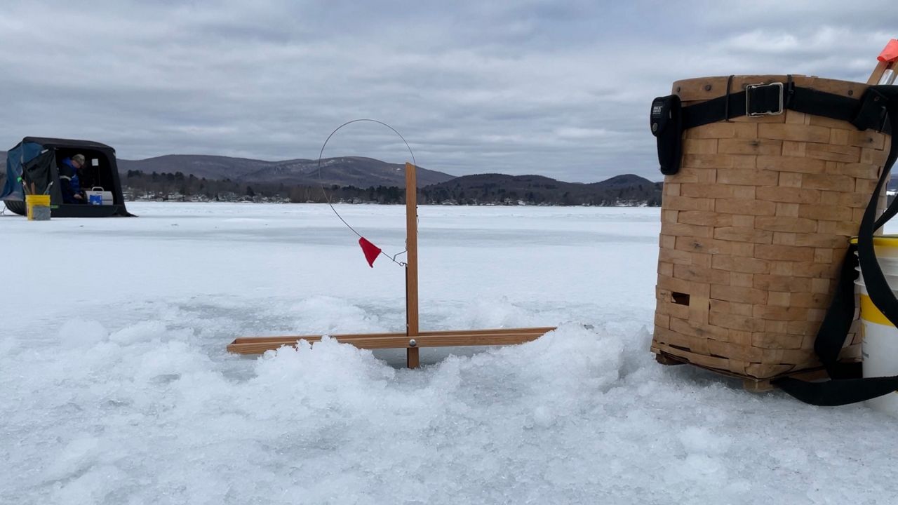 Ice fishing base clearance layer